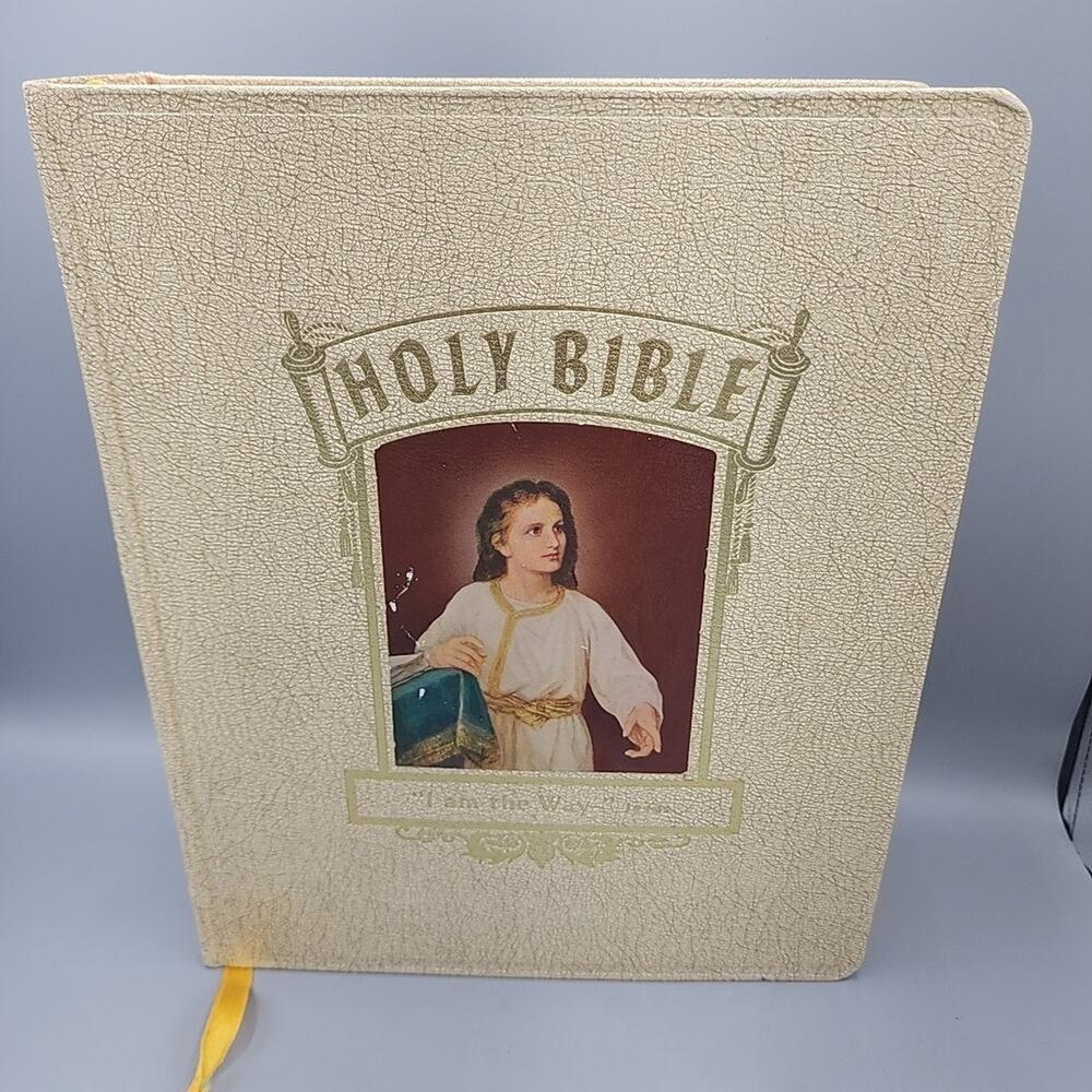 Holy Bible - New Standard Reference - Blue Ribbon - KJV - Red Letter - Heirloom